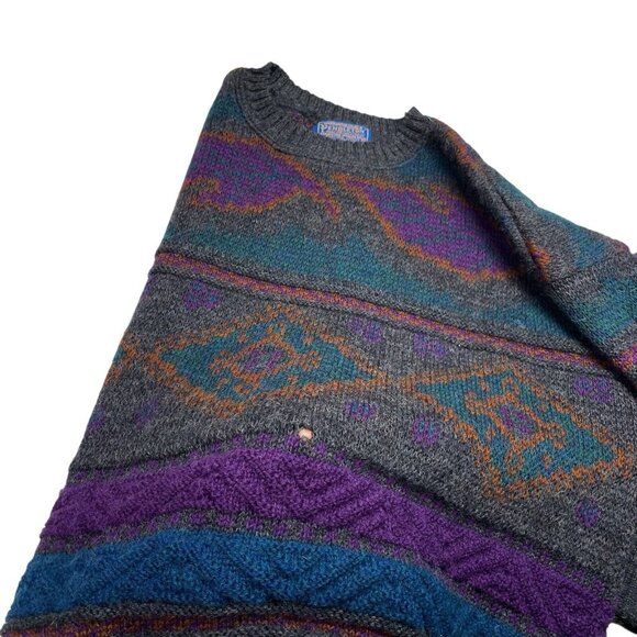 Vintage Pendleton LOBO Knitted Crew Neck Sweater Made In USA Mens Size L - Picture 6 of 8